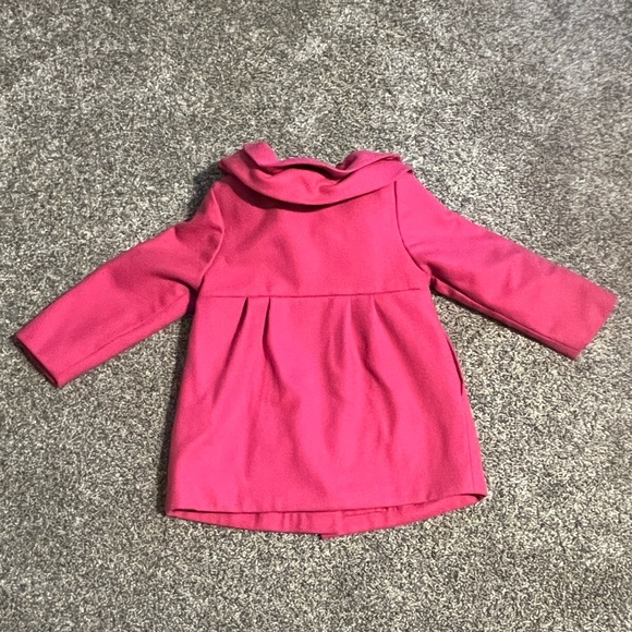 Old Navy pink pea coat. Size 2t - Picture 6 of 7